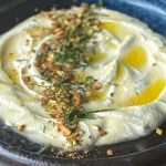 Whipped Feta with Olive Oil, Mint and Pistachio Crumble