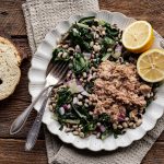 Black-Eyed Peas, Swiss Charred and Tin Tuna